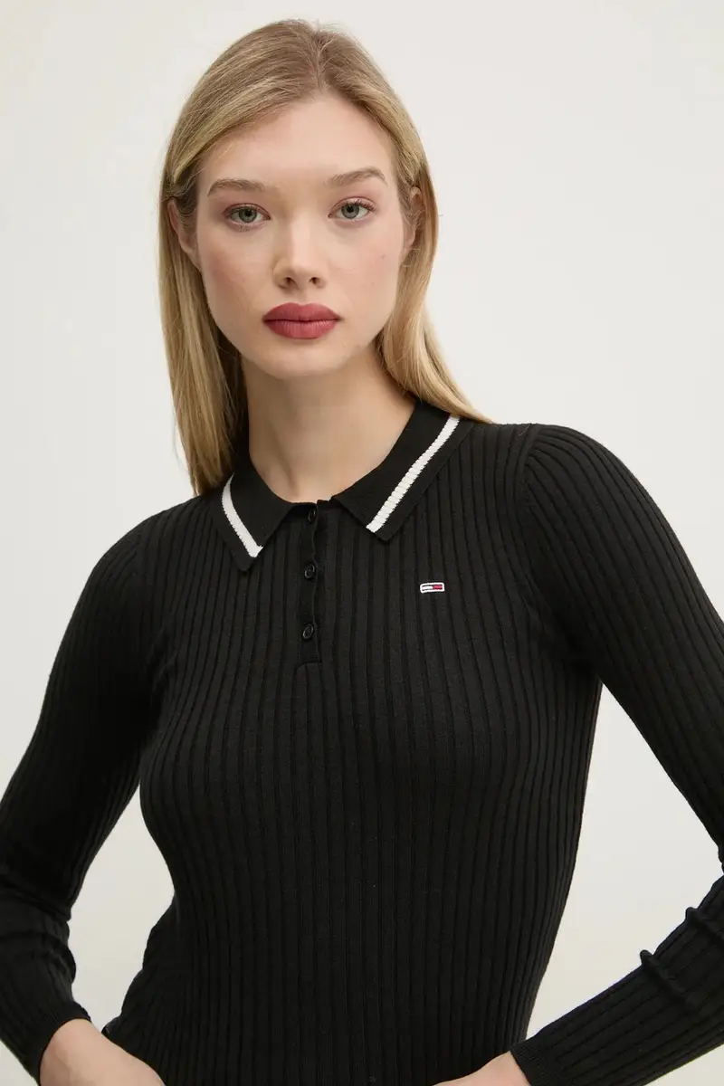 maglione in misto lana donna colore nero DW0DW19887 miniatura 4