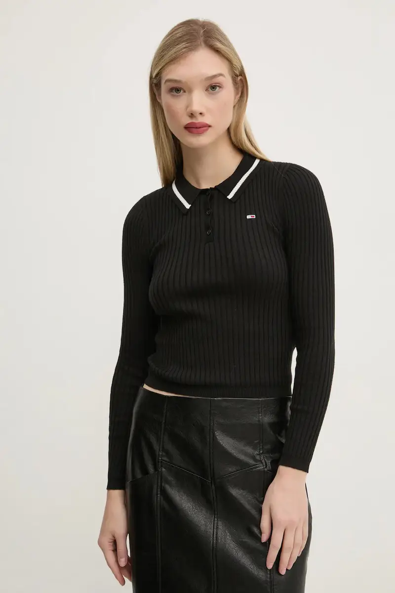 maglione in misto lana donna colore nero DW0DW19887