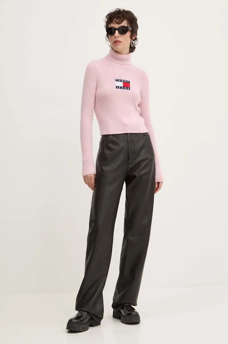 maglione in misto lana donna colore rosa DW0DW18678 miniatura 2