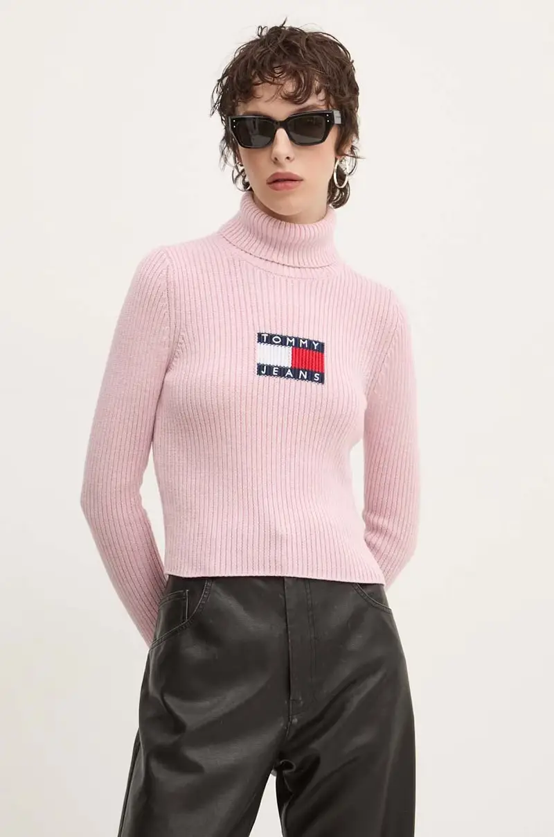 maglione in misto lana donna colore rosa DW0DW18678 miniatura 4