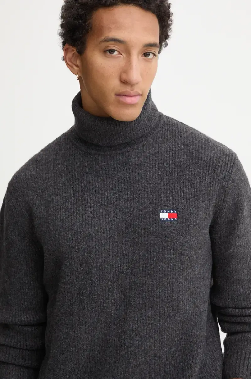 maglione in misto lana uomo colore grigio DM0DM20602 miniatura 4