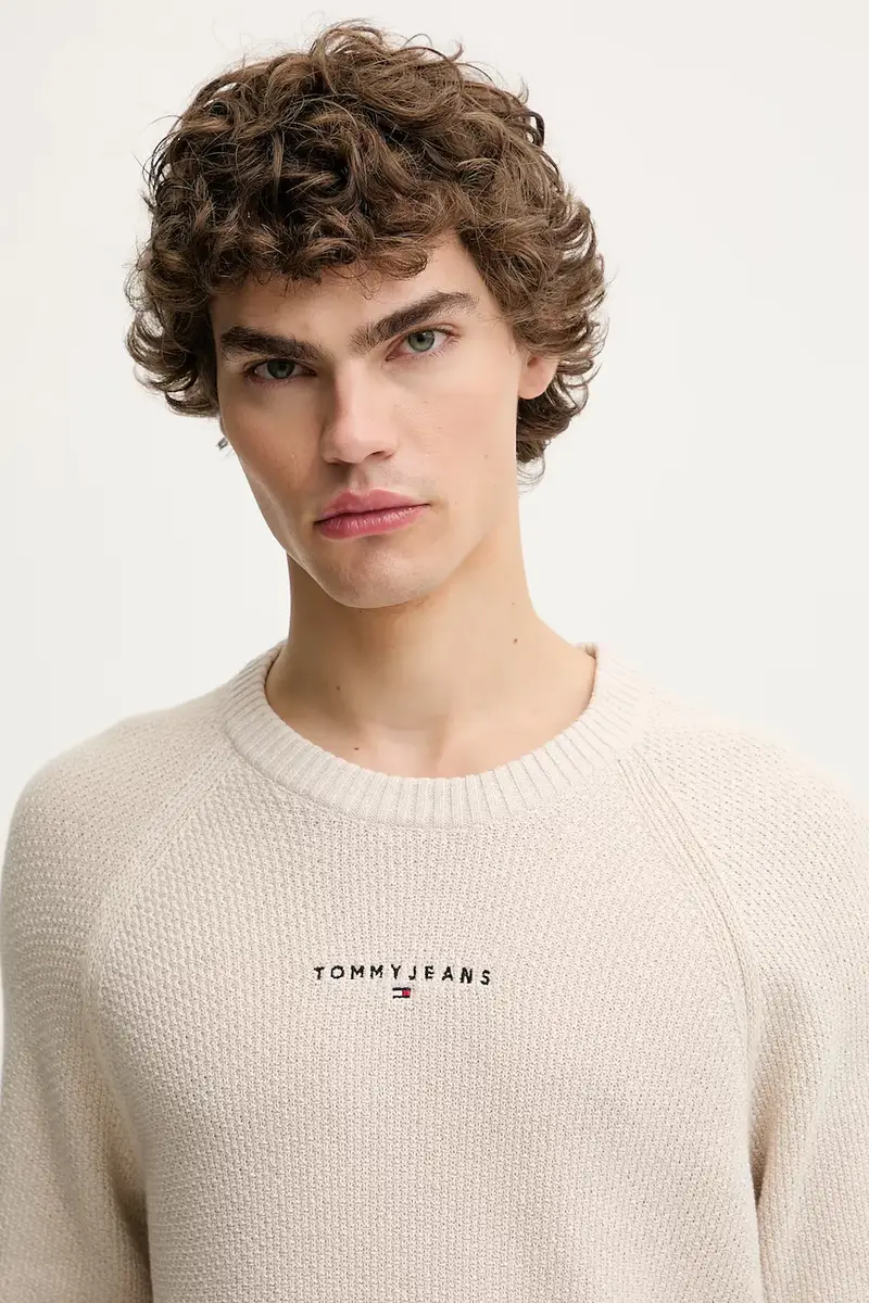 maglione uomo colore beige DM0DM21655 miniatura 4