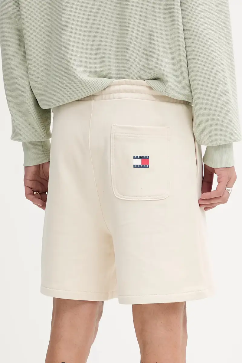 pantaloncini in cotone uomo colore beige DM0DM21781 miniatura 3