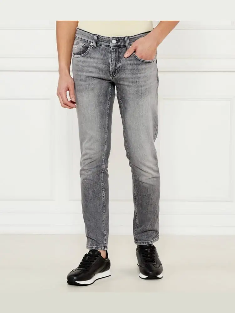 pantalone grigio uomo mini logo