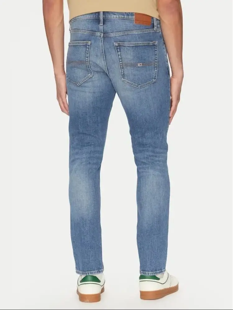 pantalone in denim chiaro uomo mini logo miniatura 2