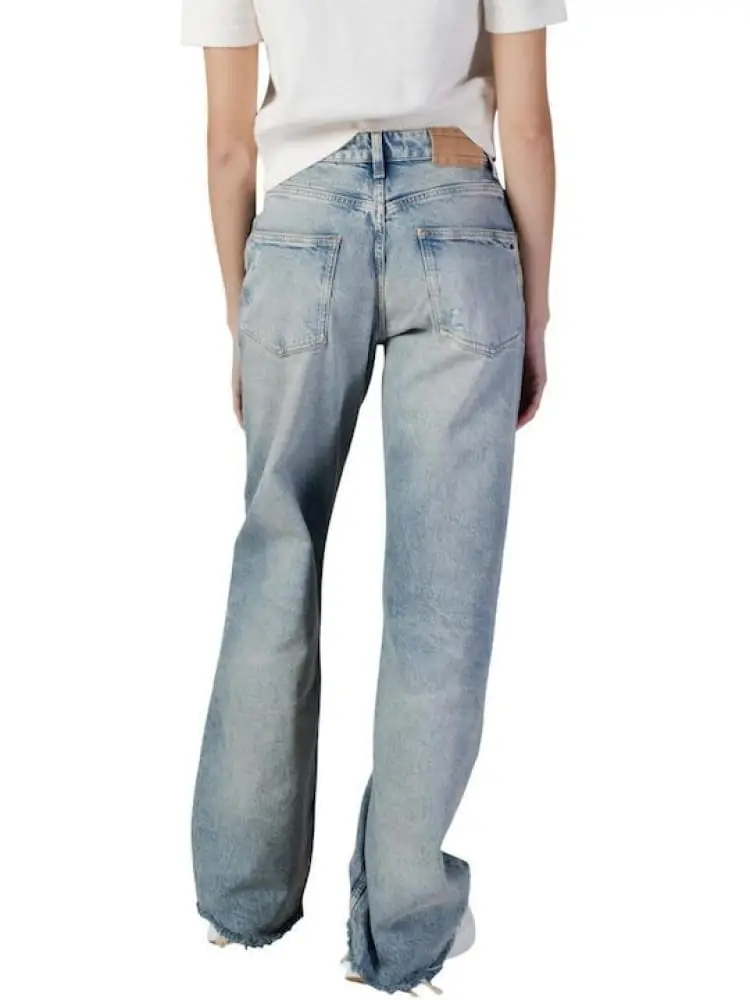 pantalone in denim donna mini logo miniatura 2