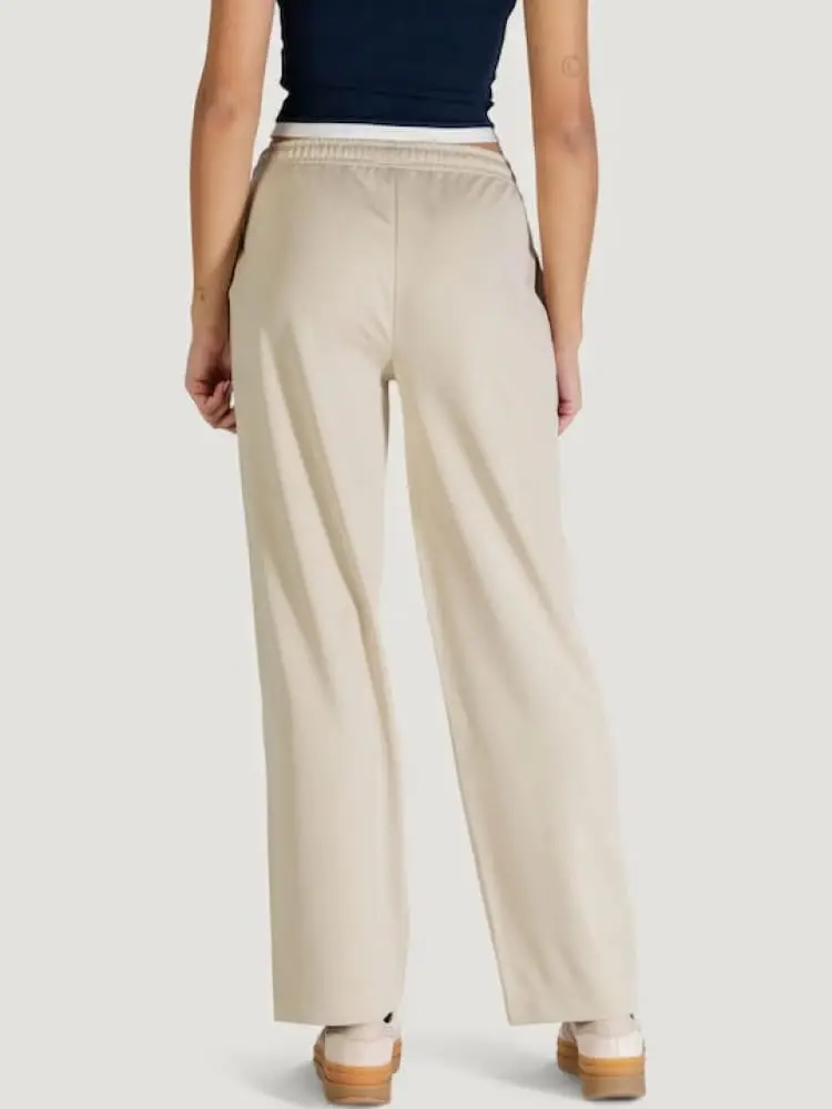 pantalone tuta beige donna mini logo miniatura 2