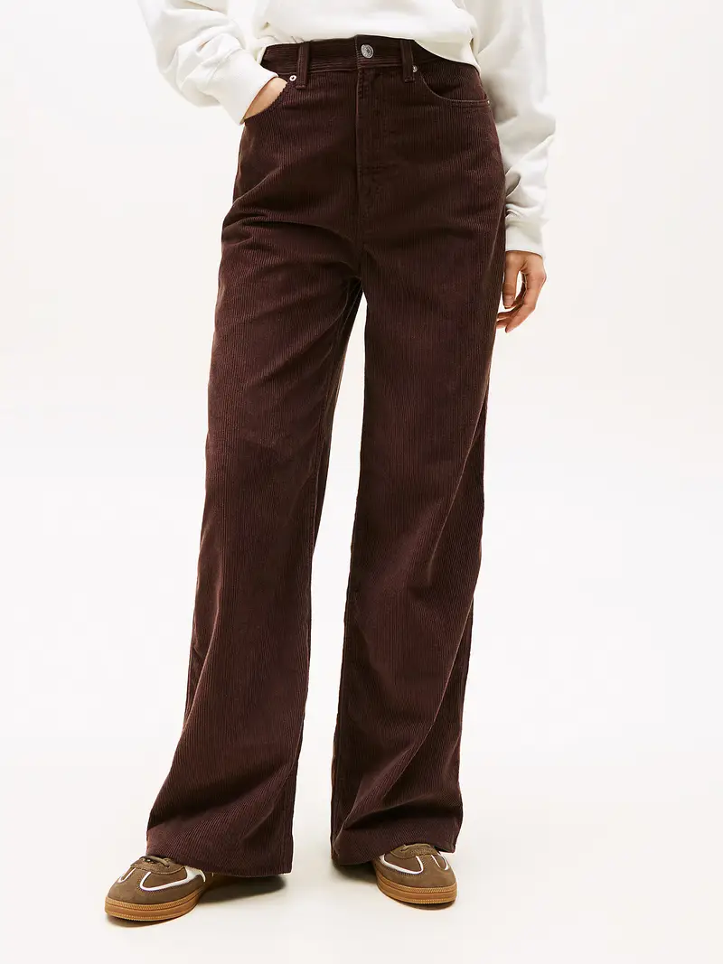 Pantaloni 'Claire' marrone scuro miniatura 3