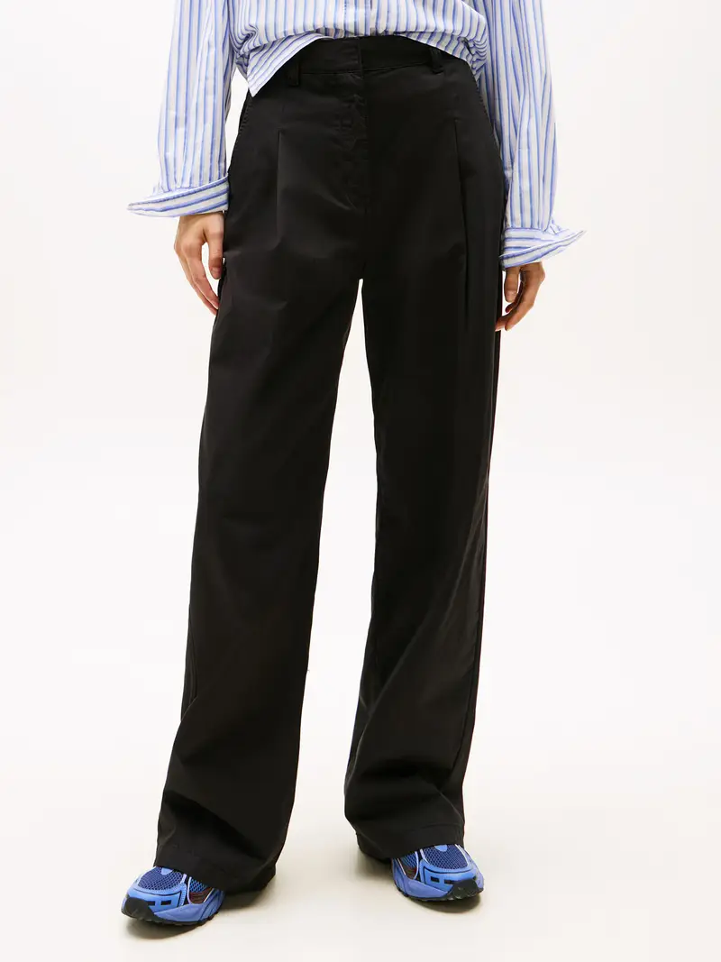 Pantaloni con pieghe nero miniatura 2