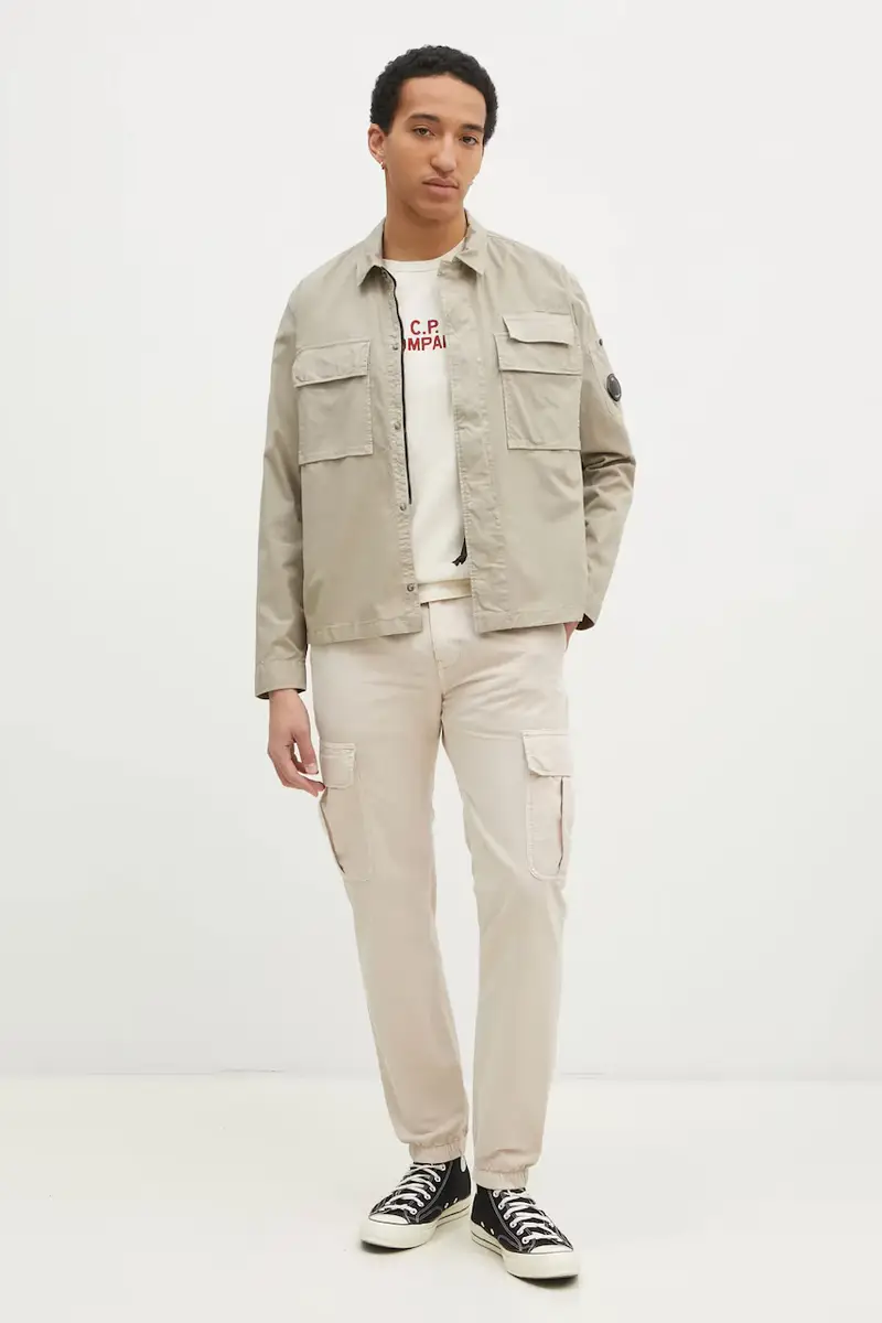 pantaloni in cotone colore beige DM0DM20284 miniatura 2