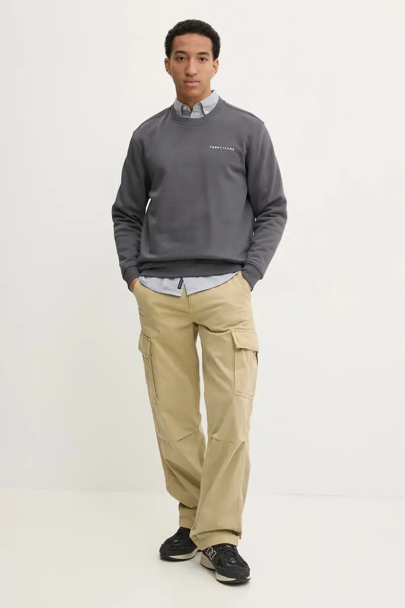 pantaloni in cotone colore verde DM0DM20293 miniatura 2