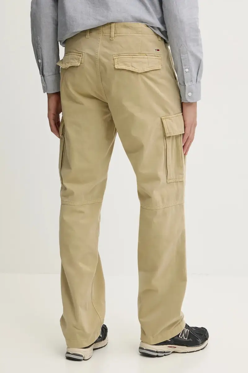 pantaloni in cotone colore verde DM0DM20293 miniatura 3