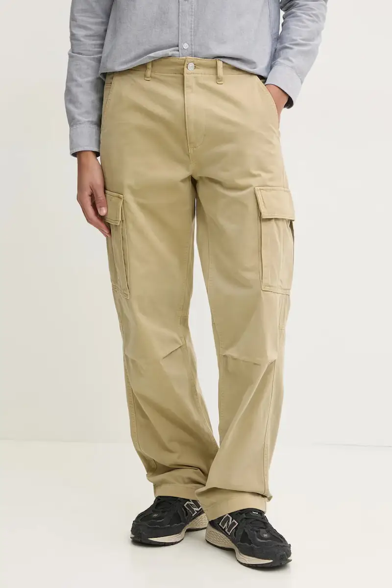 pantaloni in cotone colore verde DM0DM20293