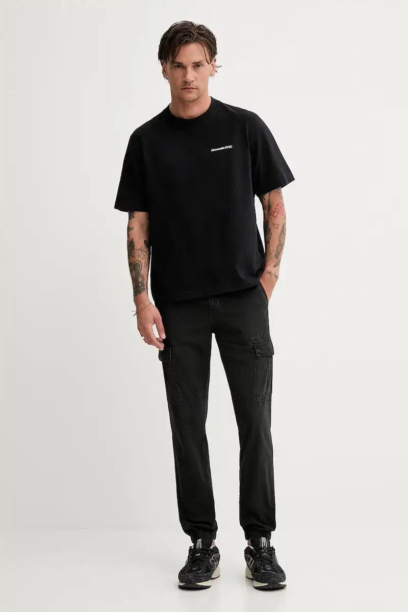 pantaloni in cotone uomo colore nero DM0DM21791 miniatura 2