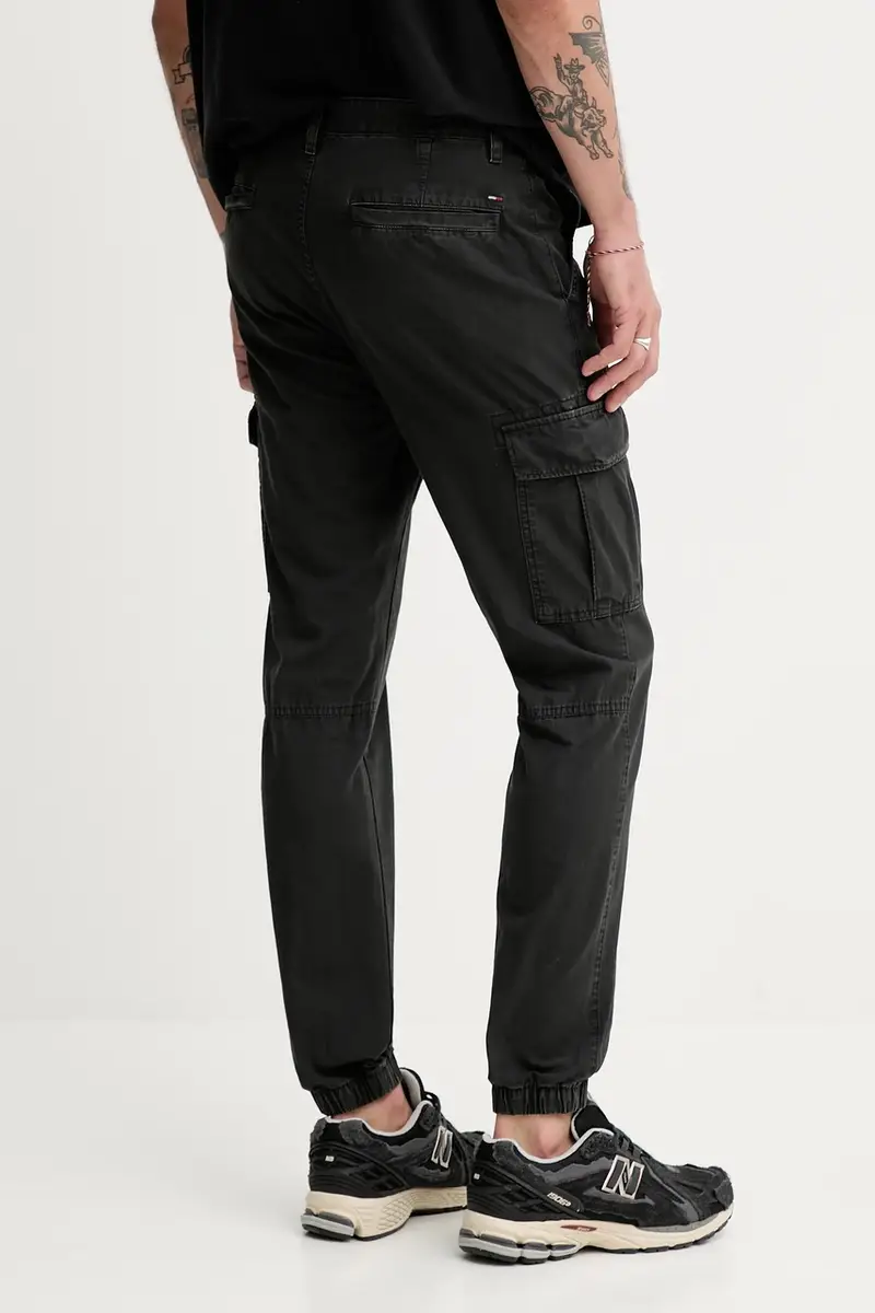 pantaloni in cotone uomo colore nero DM0DM21791 miniatura 3