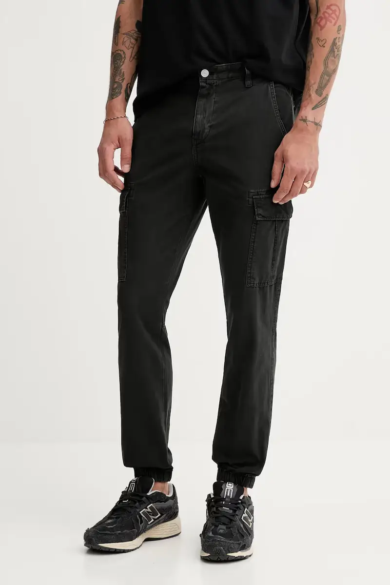 pantaloni in cotone uomo colore nero DM0DM21791