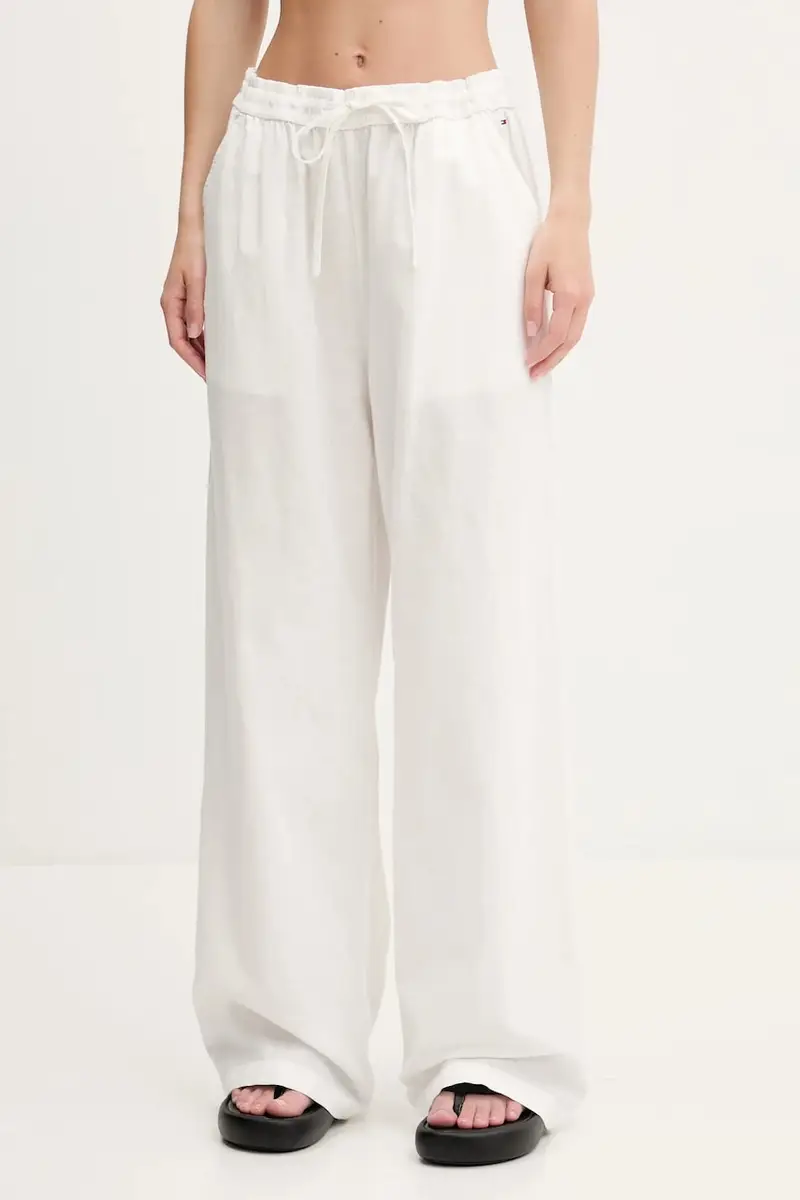 pantaloni in lino misto donna colore beige DW0DW20352