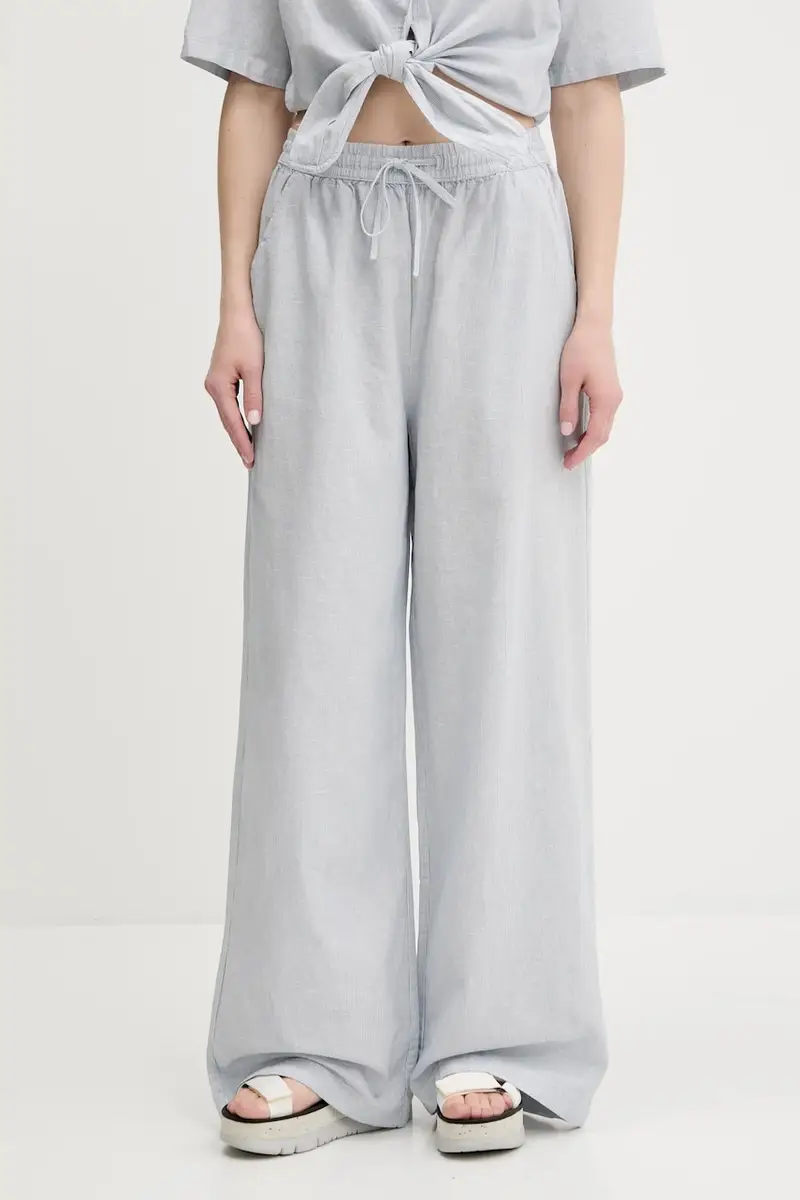 pantaloni in lino misto donna colore blu DW0DW20352