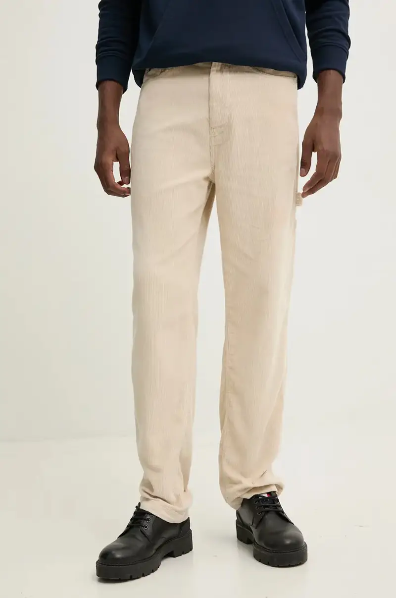 pantaloni in velluto a coste Beige