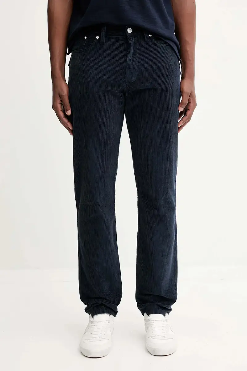 pantaloni in velluto a coste uomo colore blu navy DM0DM22242