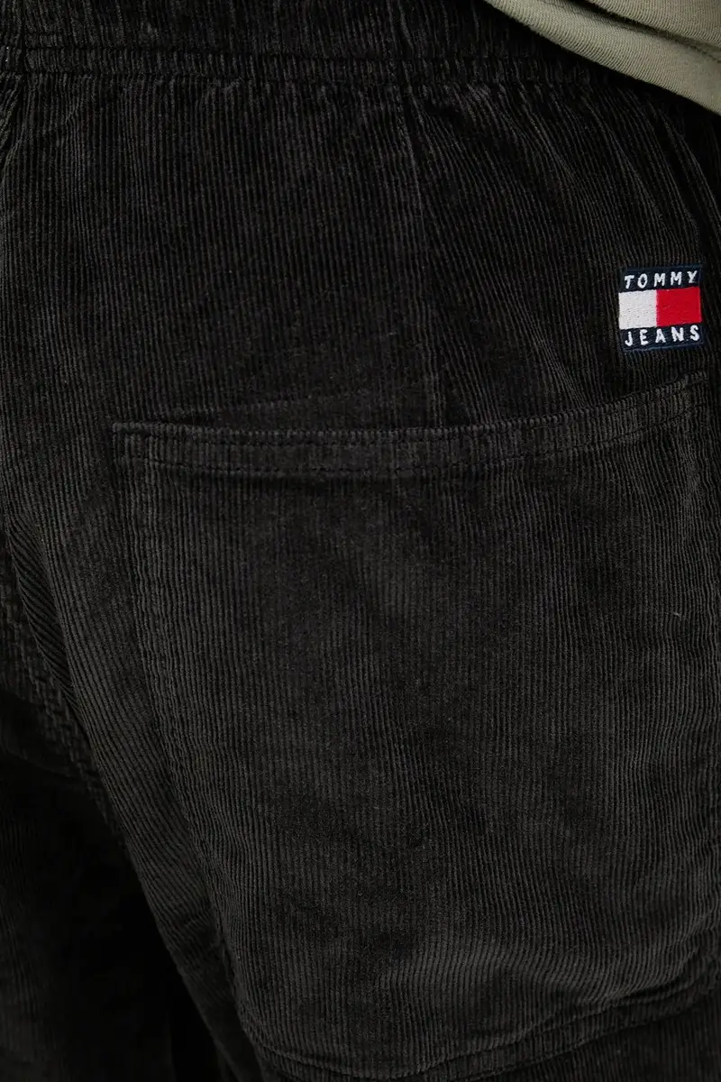 pantaloni in velluto a coste uomo colore nero DM0DM21997 miniatura 4