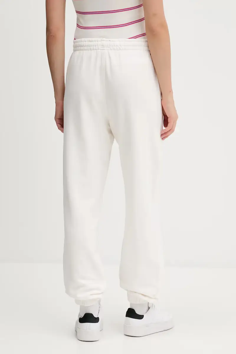 pantaloni tuta di cotone donna colore beige con applicazione DW0DW22164 miniatura 3