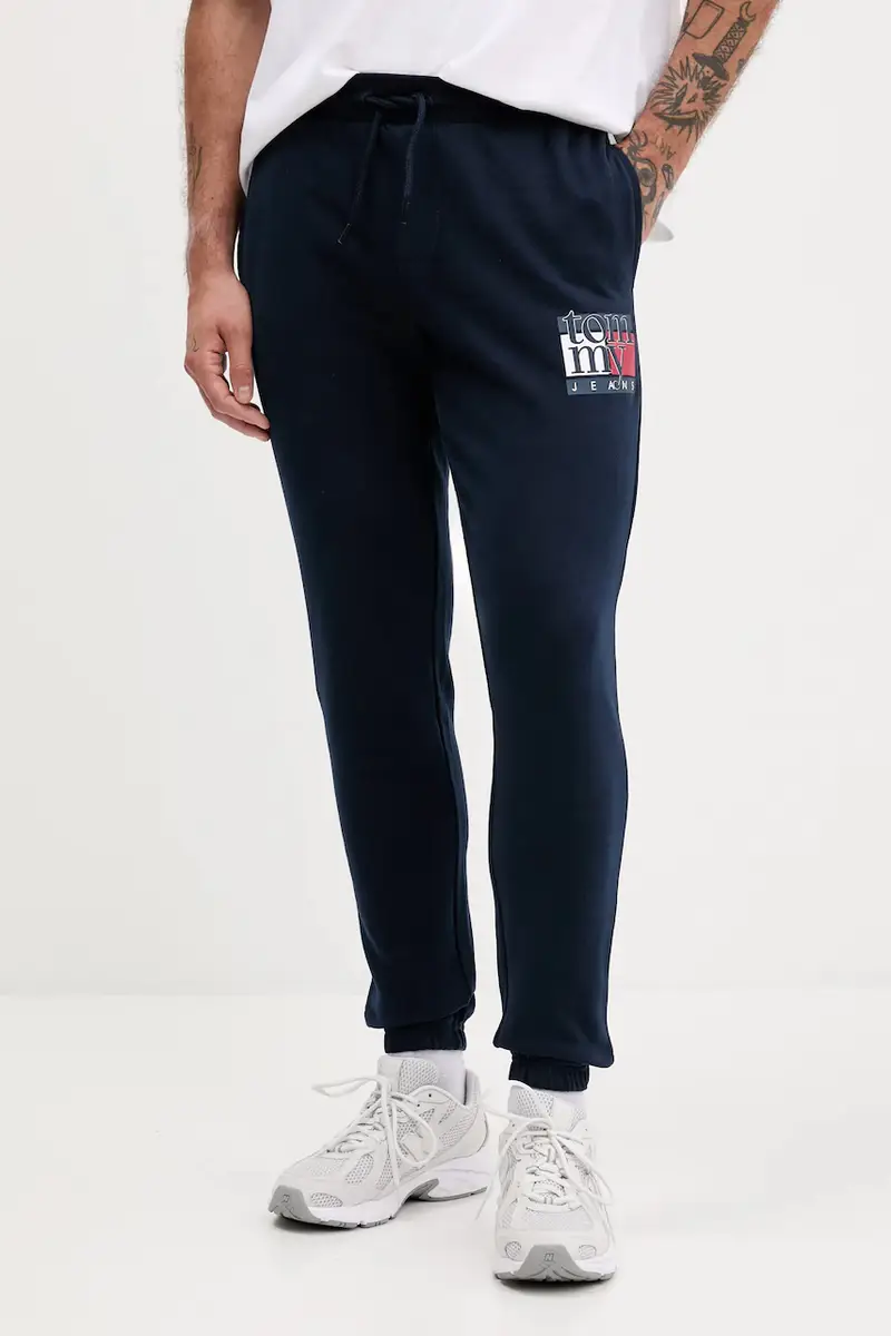 pantaloni tuta di cotone uomo colore blu navy DM0DM22094