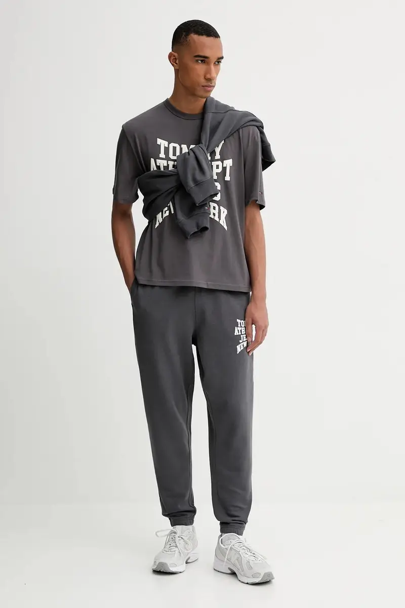 pantaloni tuta di cotone uomo colore grigio DM0DM22083 miniatura 2