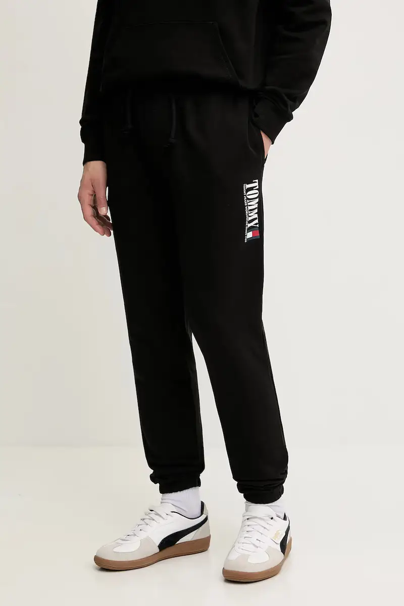 pantaloni tuta di cotone uomo colore nero DM0DM22145