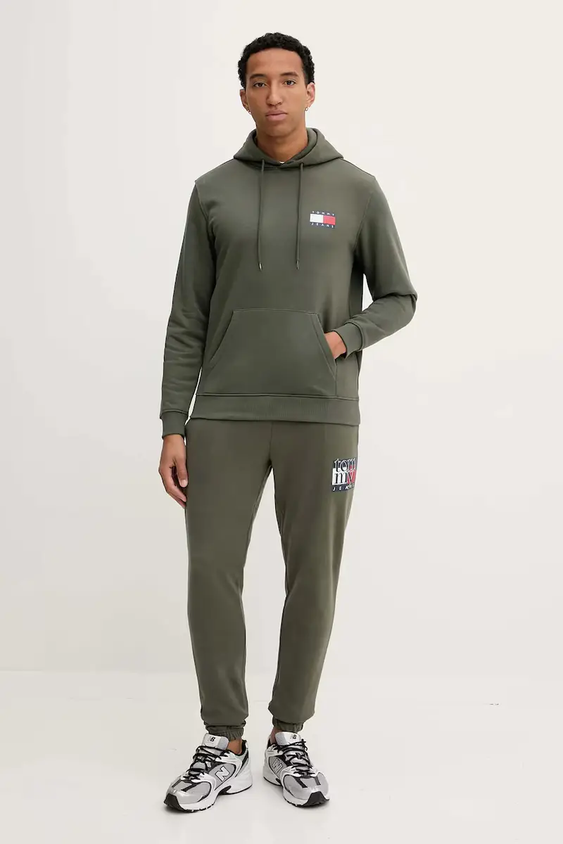 pantaloni tuta di cotone uomo colore verde DM0DM22094 miniatura 2