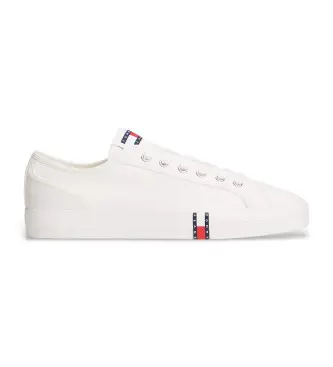 per donna EN0EN02956 Sneakers in tela d'archivio con logo bianco (36), Basso, Stringhe, Casual
