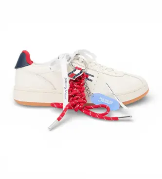 per donna EN0EN03032 Archivio 98 Sneakers in pelle Off-White (36), Bianco, Basso, Stringhe, Casual