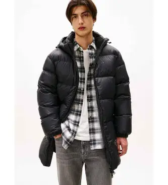 per uomo DM0DM20466 Cappotto nero essenziale (XL), Casual, Manica lunga, Polister riciclato, Sostenibile