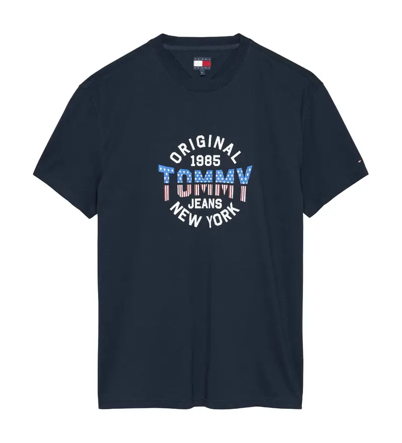 per uomo DM0DM21913 Maglietta Navy Circle (M), Casual, Cotone, Manica corta