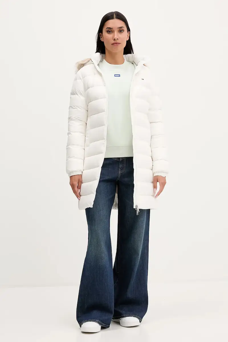 piumino donna colore beige DW0DW18864 Bianco miniatura 2