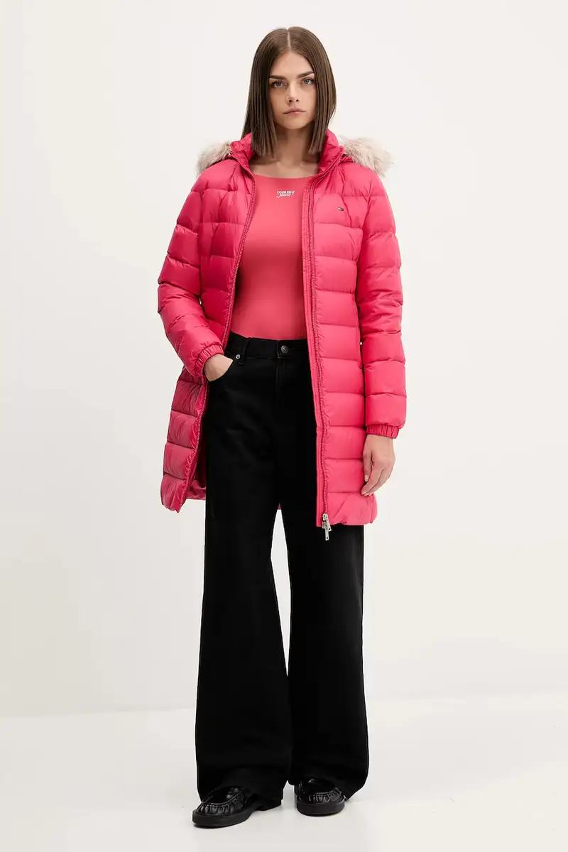 piumino donna colore beige DW0DW18864 Rosa miniatura 2