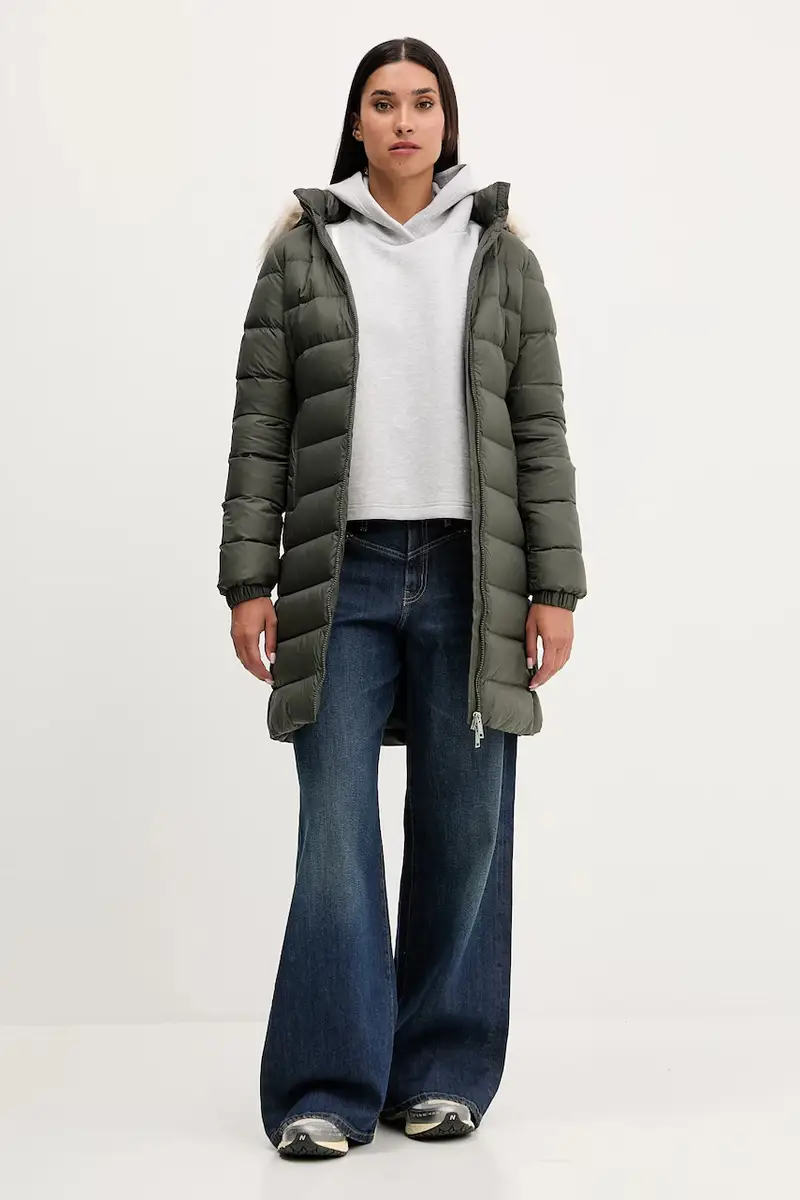 piumino donna colore beige DW0DW18864 Verde miniatura 2