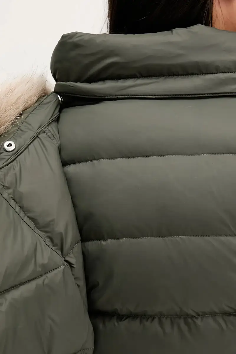 piumino donna colore beige DW0DW18864 Verde miniatura 5