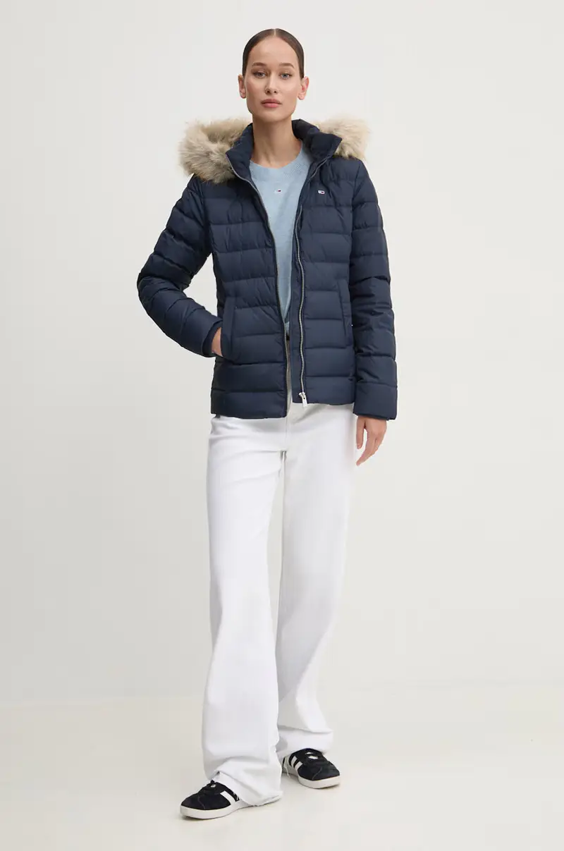 piumino donna colore blu navy DW0DW18312 miniatura 2