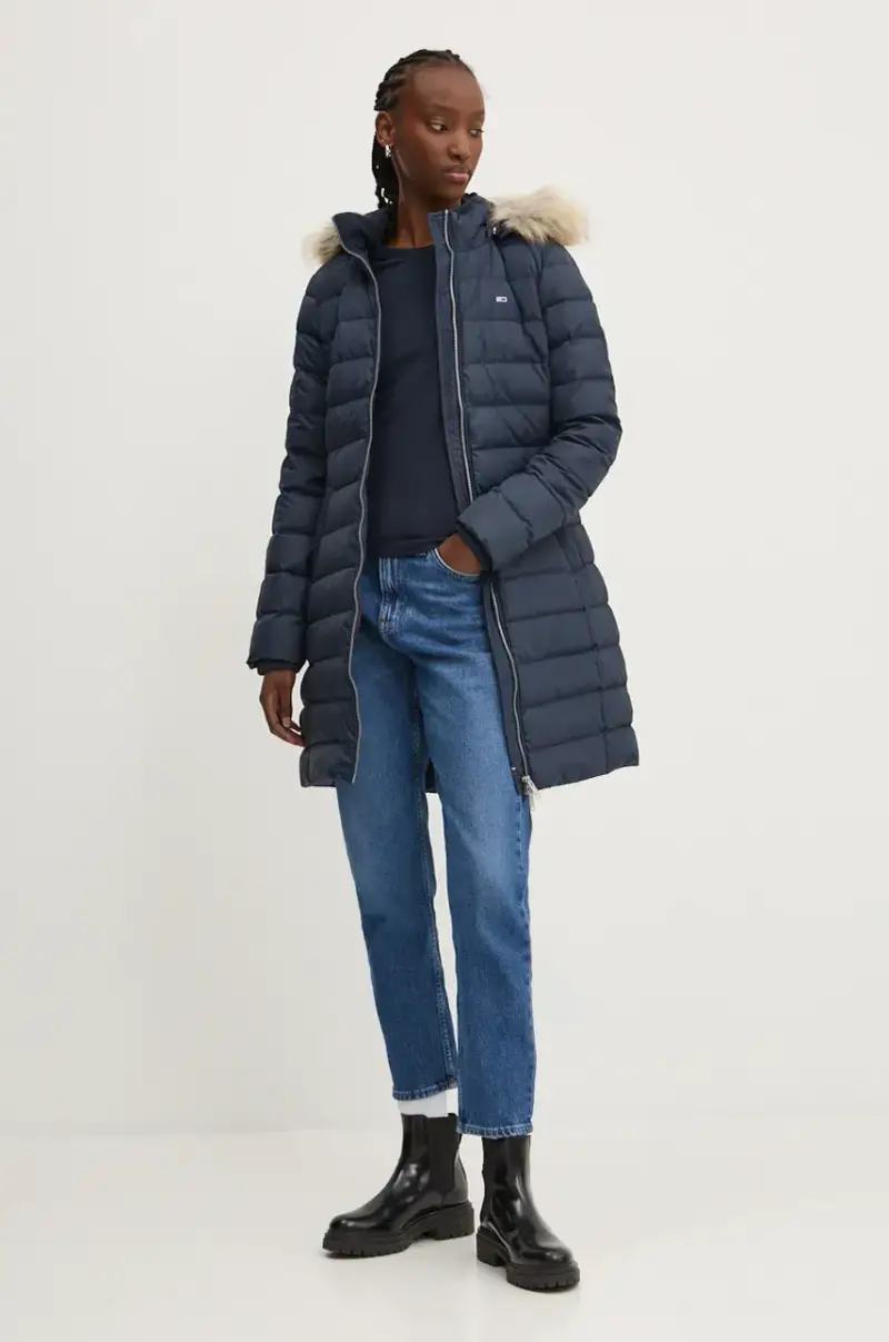 piumino donna colore blu navy DW0DW18864 miniatura 2