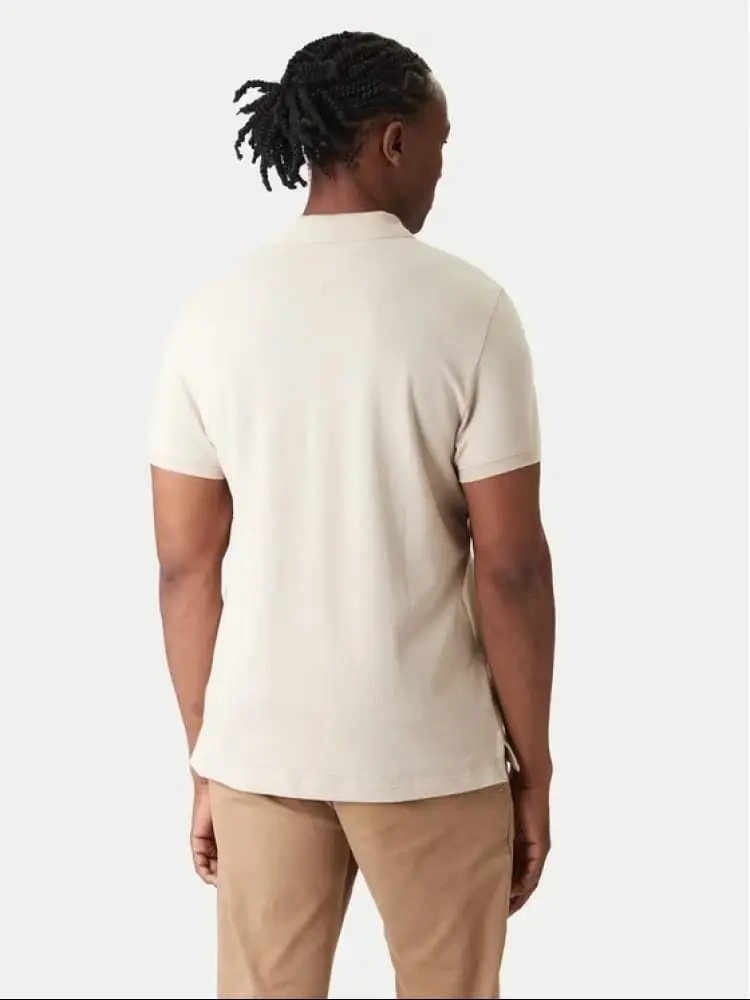 polo beige uomo mini logo miniatura 2