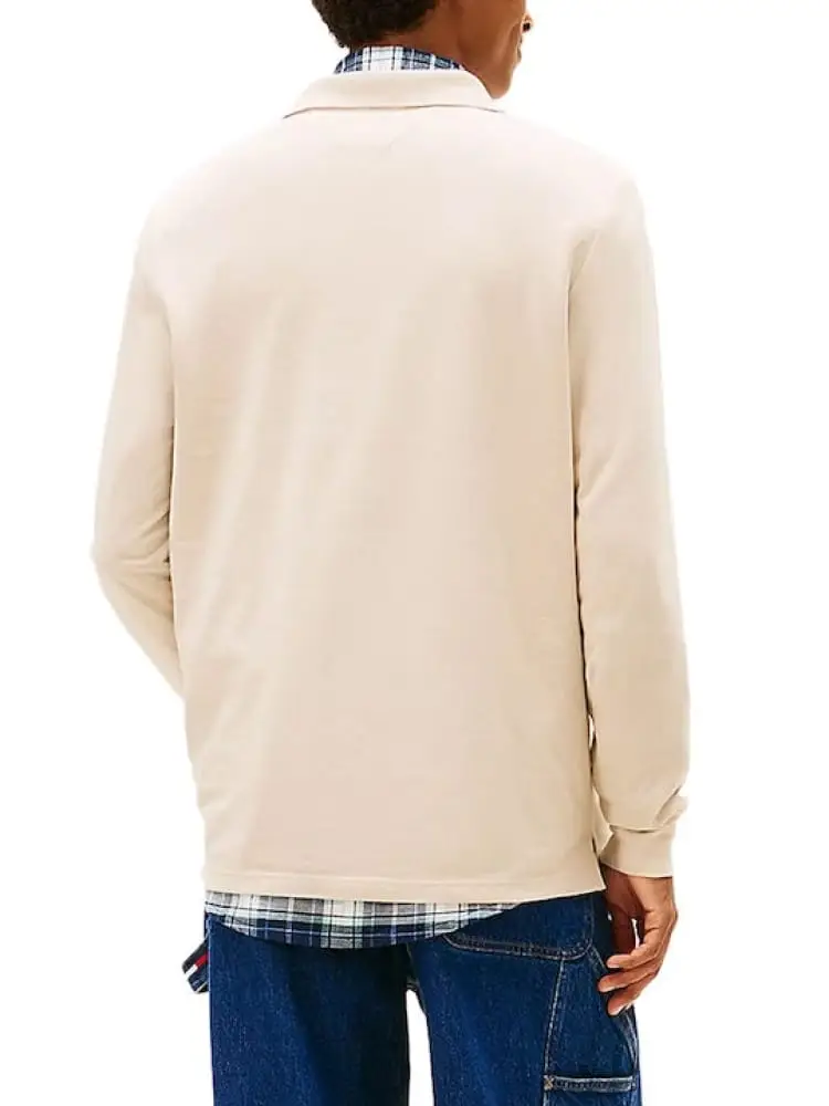 polo beige uomo mini logo miniatura 3