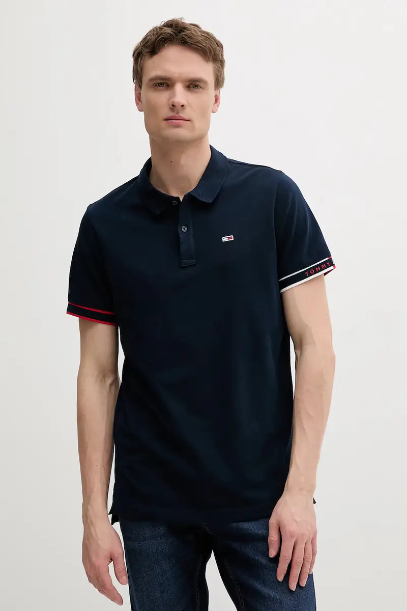 polo in cotone colore blu navy DM0DM21306
