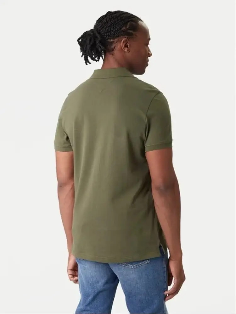 polo verde oliva uomo mini logo miniatura 2