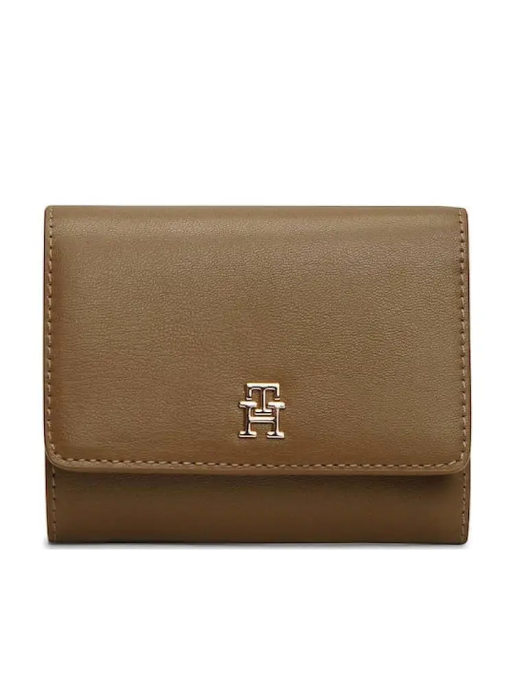 portafoglio marrone donna mini logo