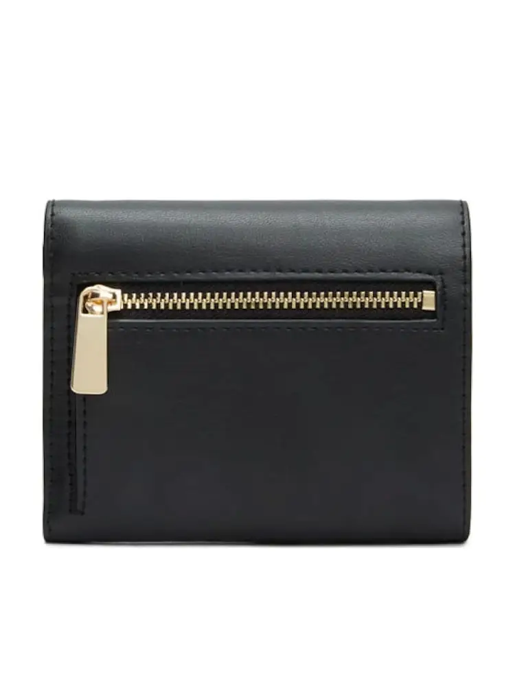 portafoglio nero donna mini logo miniatura 2