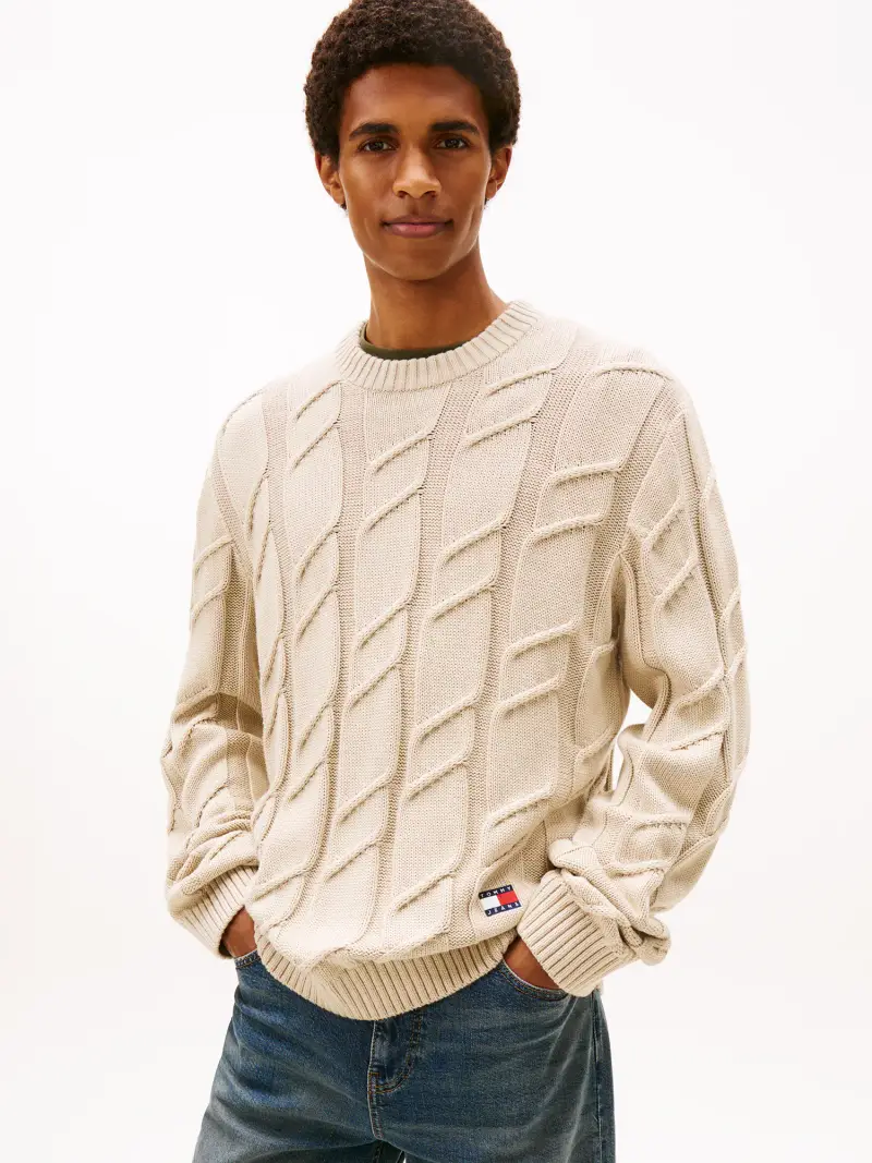 Pullover beige / navy / rosso / bianco miniatura 2