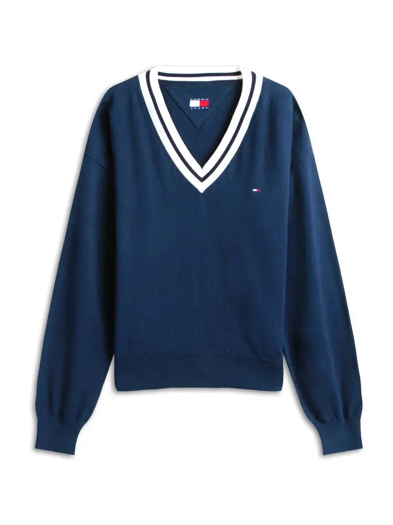 Pullover blu / bianco