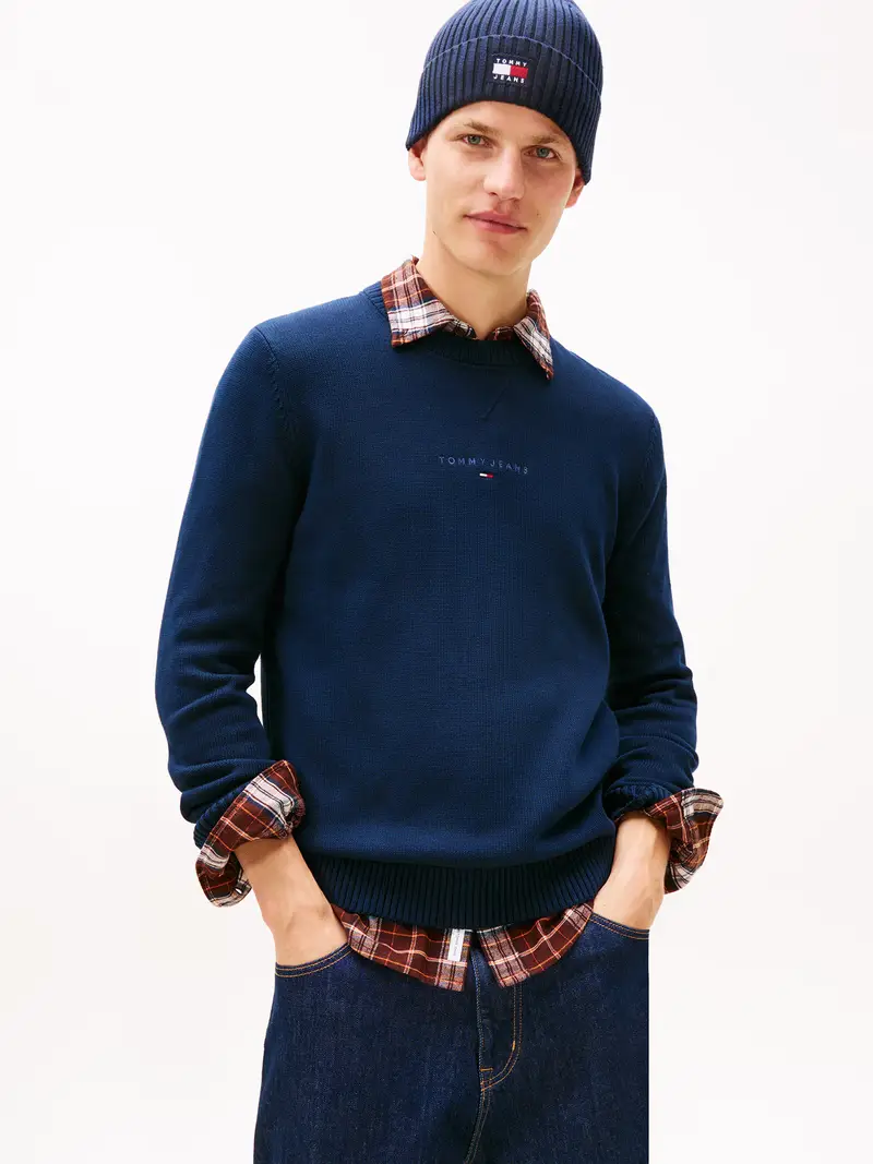 Pullover blu chiaro / blu scuro miniatura 2