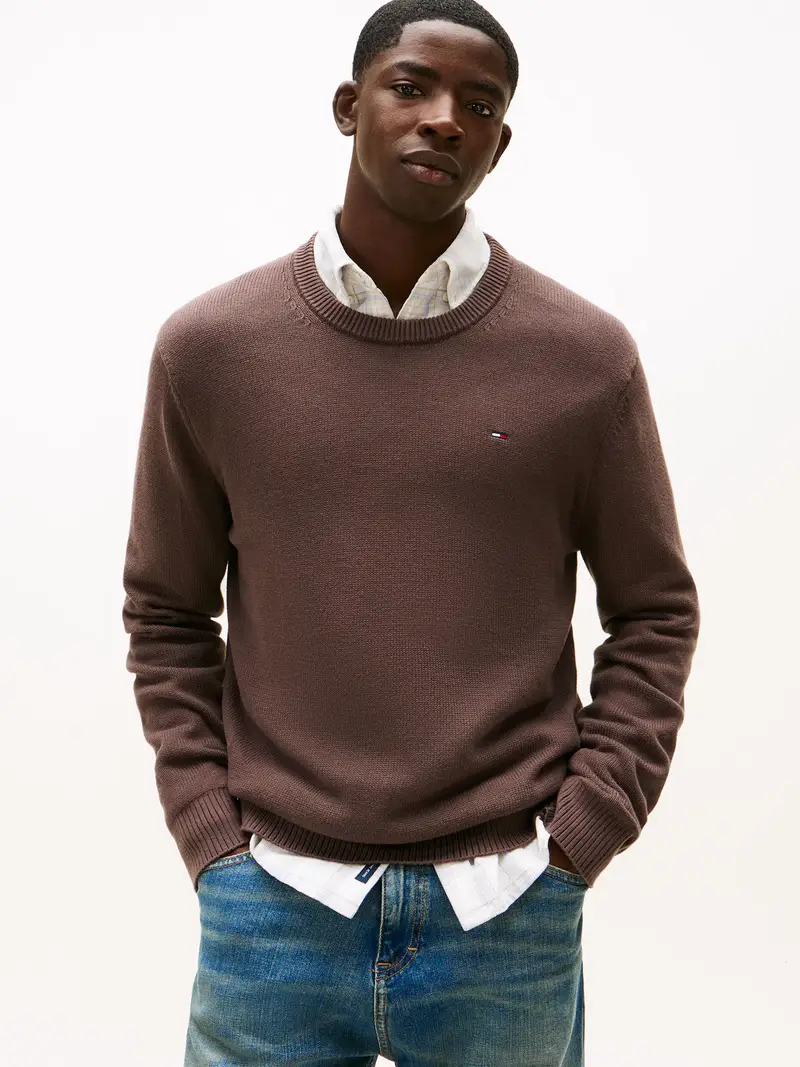 Pullover 'ESS' marrone miniatura 2